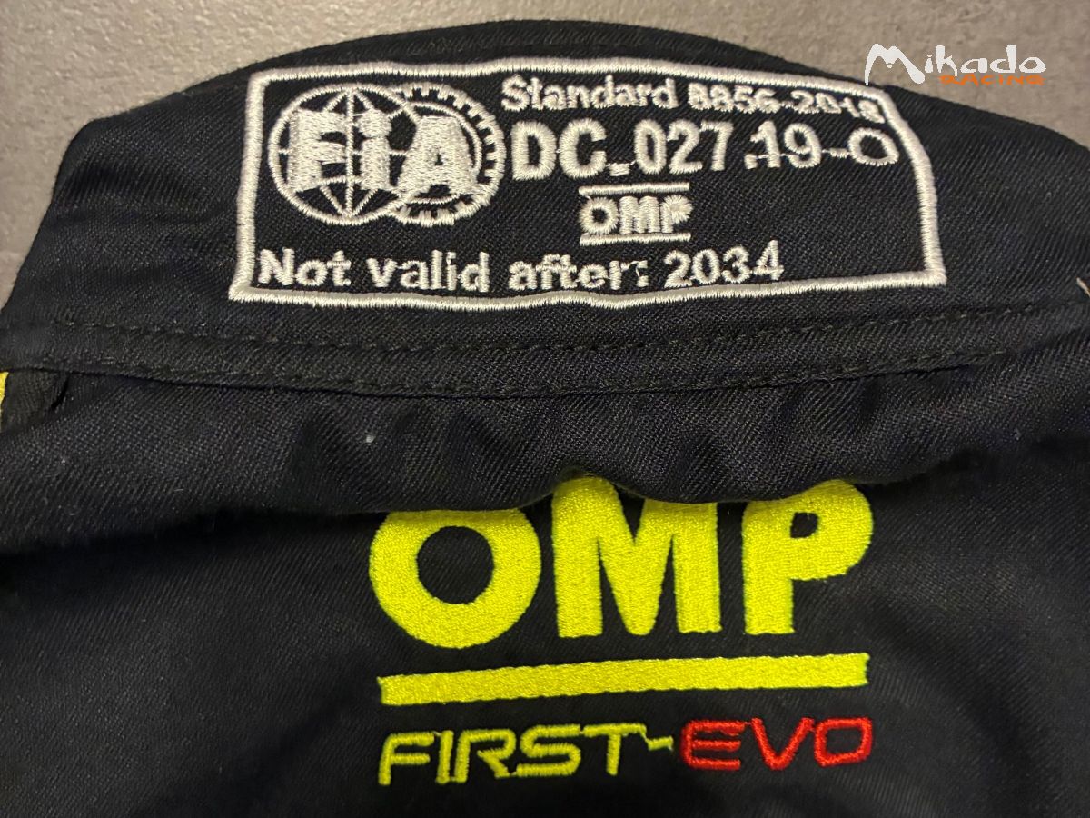 Combinaison OMP FIRST-EVO Anthracite/Jaune Fluo Taille 52 – photo 2 sur 5