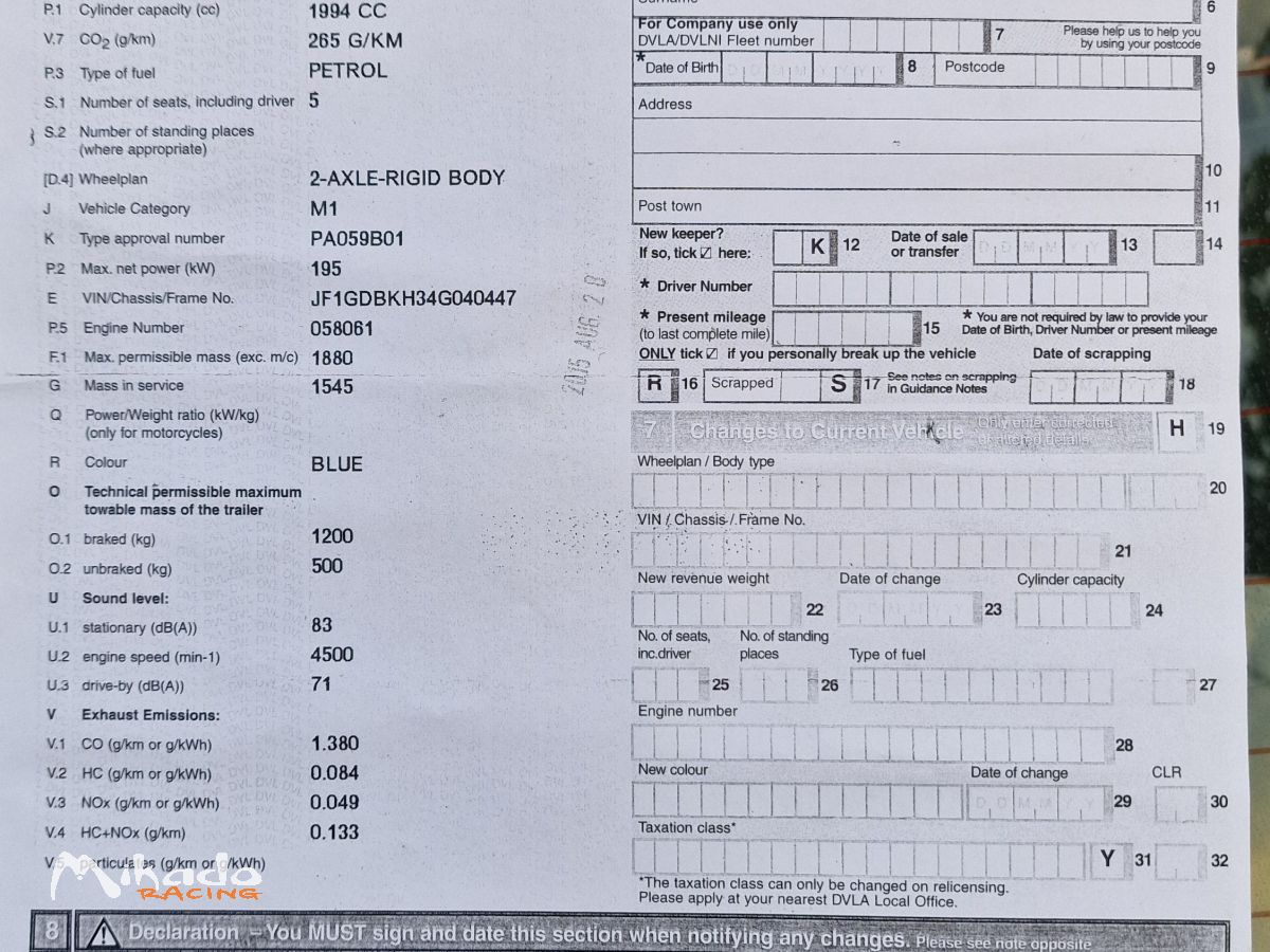 SUBARU IMPREZA WRX STI WR1 – RARETÉ UNIQUE EN CONVERSION LHD – photo 6 sur 10