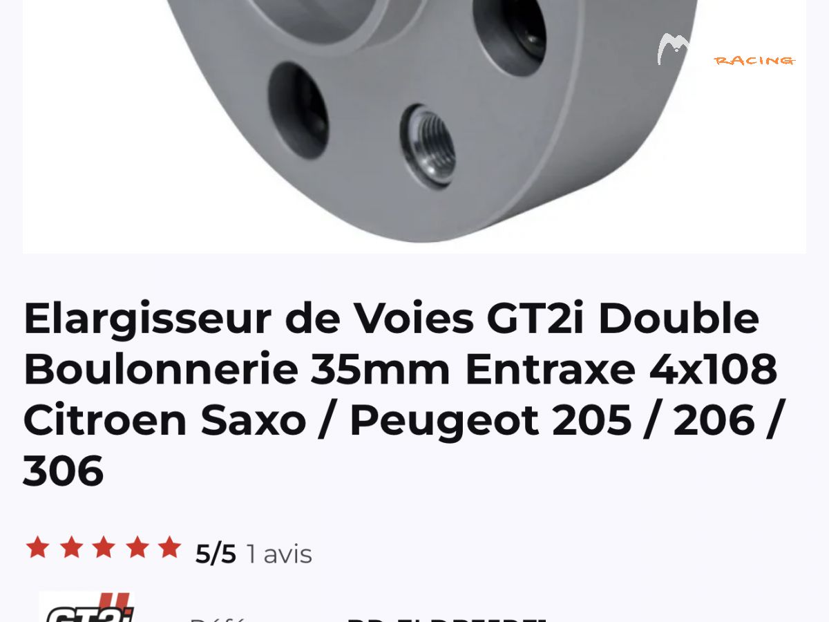 Elargisseurs de voies 4x108 30mm et 35mm – photo 4 sur 4