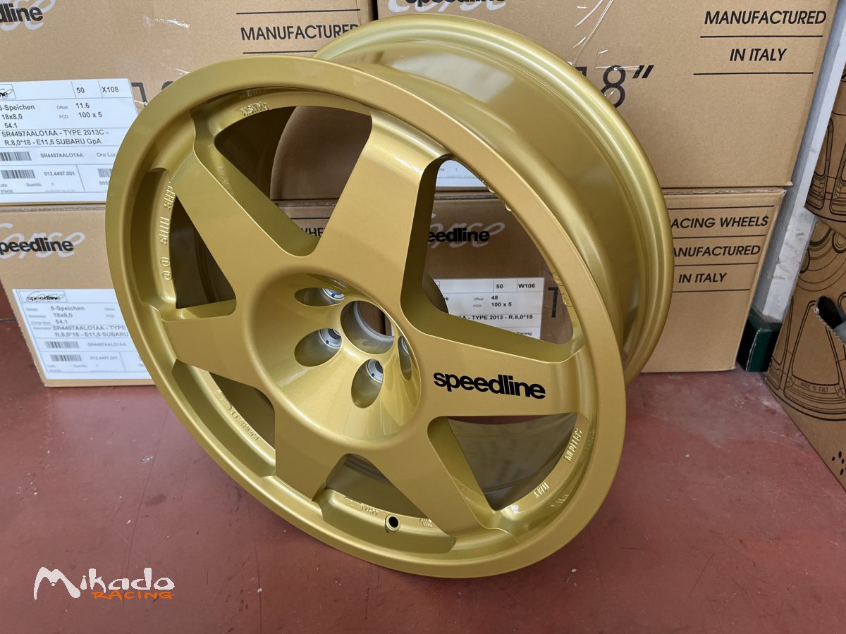 Jante Subaru Impreza WRC 8x18 Speedline Type 2013 GOLD – photo 2 sur 3