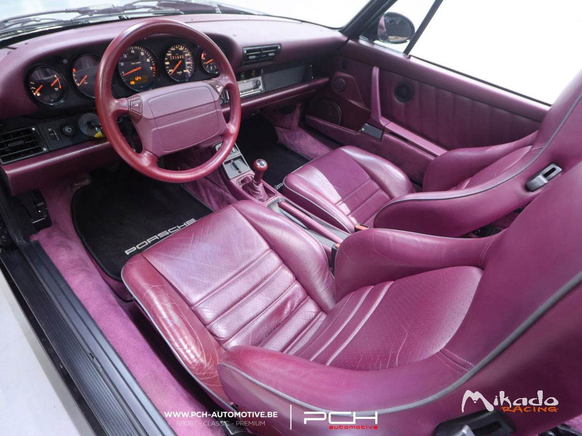 PORSCHE 964 Cabriolet Carrera 2 3.6 250cv - Ultra Rare Combo Colour - 1992 - 151.800 Kms – photo 3 sur 5