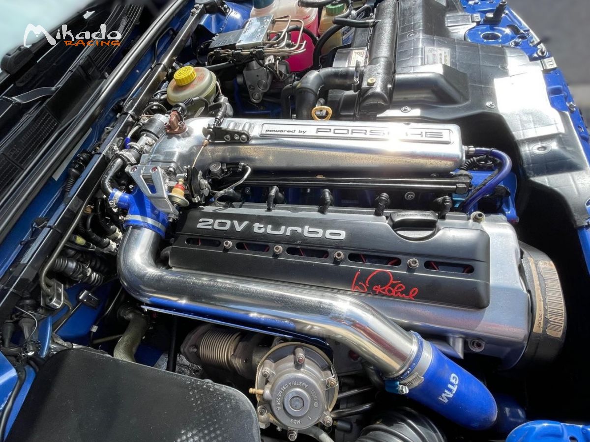 Audi RS2 Avant CF4522 | Peinture d'origine Bleu Nogaro | 3e main depuis 2009 | Moteur forgé & révisé (PK-Motorsport) | Lot massif de pièces – photo 9 sur 10