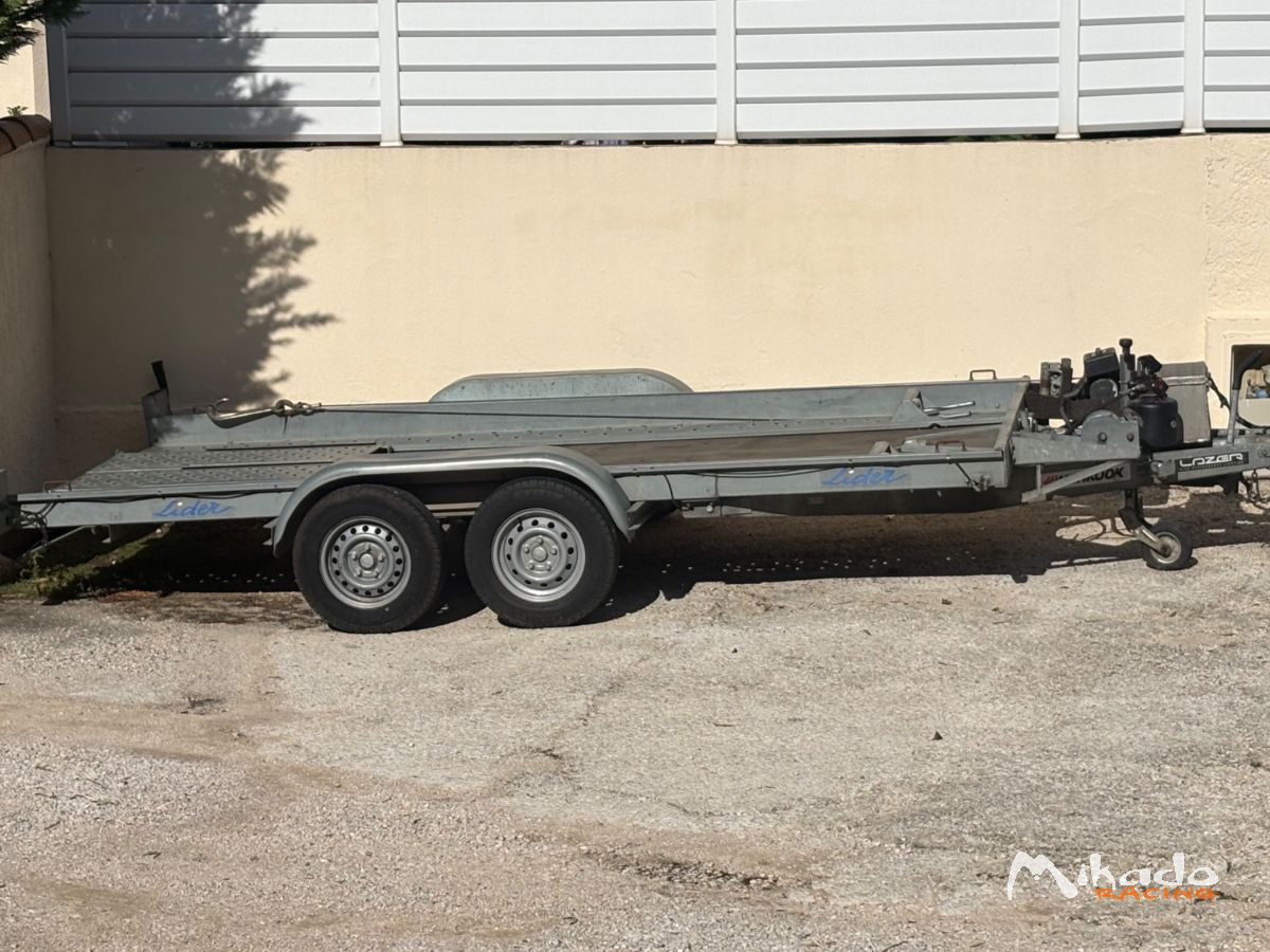 Remorque porte voiture double essieux – photo 1 sur 3