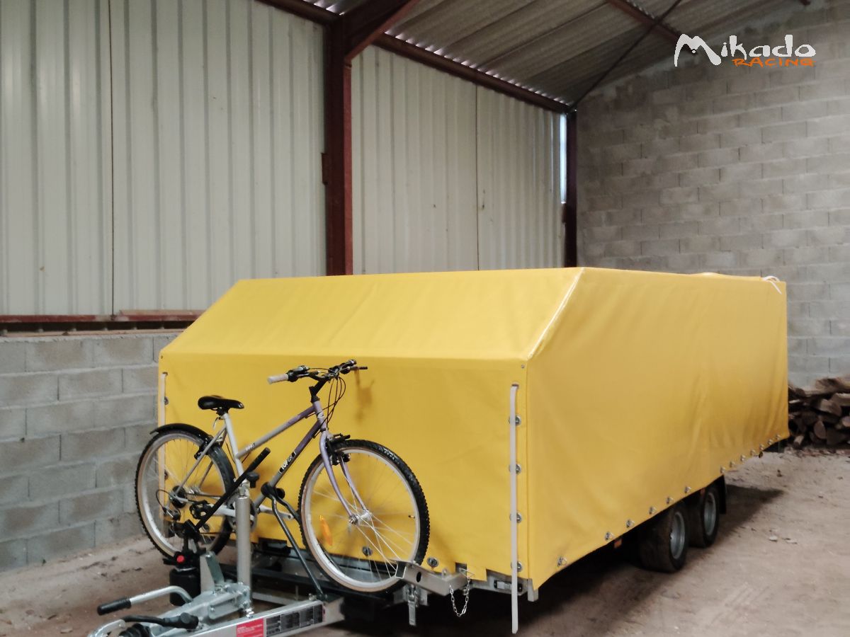Remorque bachée Ta-No basculante 5 mètres comme neuve – photo 2 sur 4