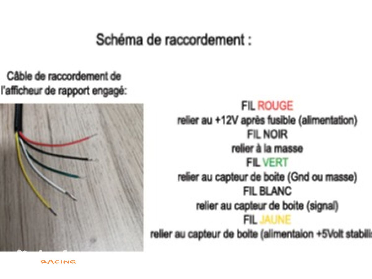 afficheur de rapport engagé pour boite séquentielle type 3MO avec capteur angulaire PRAS ou potentiomètre – photo 6 sur 6