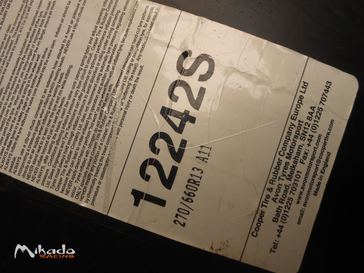 Avon pneus A11 13inch – photo 4 sur 5