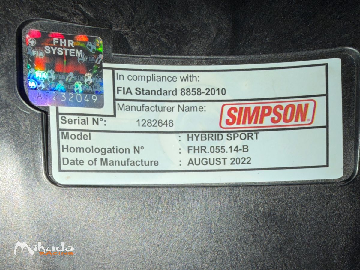 Vend Hans hybride simpson M – photo 2 sur 2